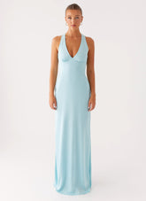 Desi Halterneck Maxi Dress - Mint